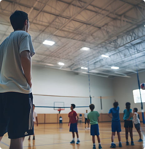Indoor Badminton & Basketball